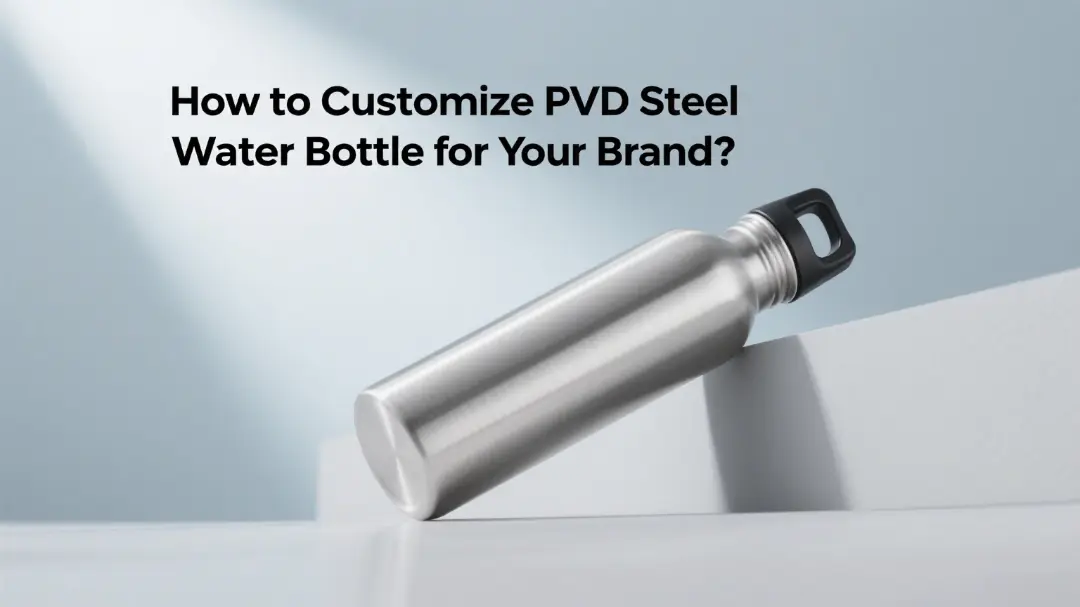 Elevate your brand with custom PVD-finished steel bottles, combining aesthetics, durability, and promotional value