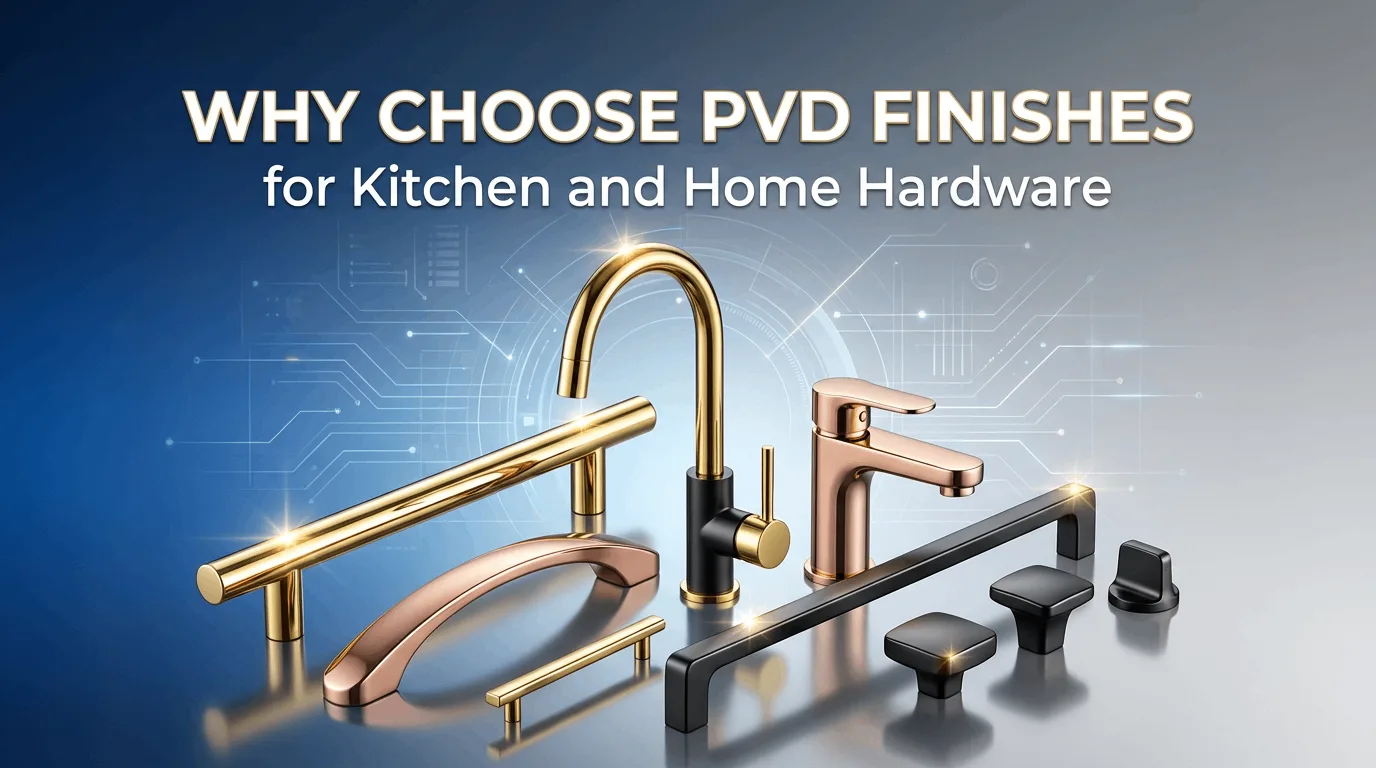 PVD finishes for kitchen and home hardware