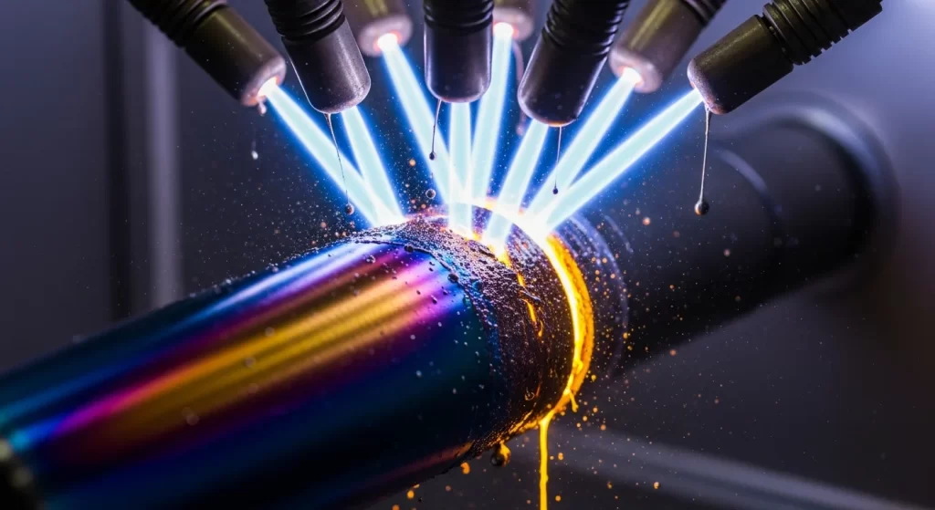 Metal parts in PVD ion plating process