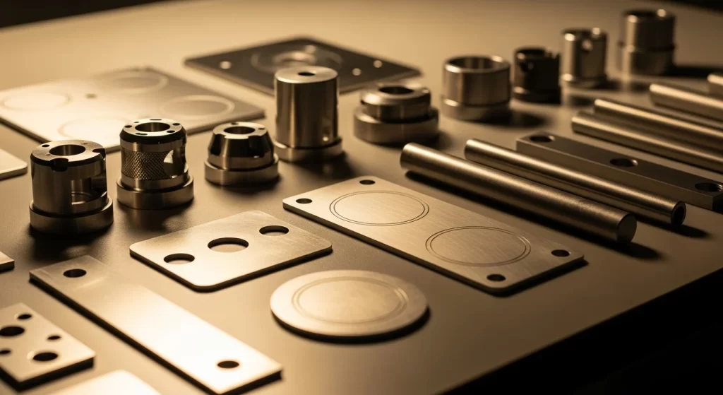 Metal samples for PVD coating