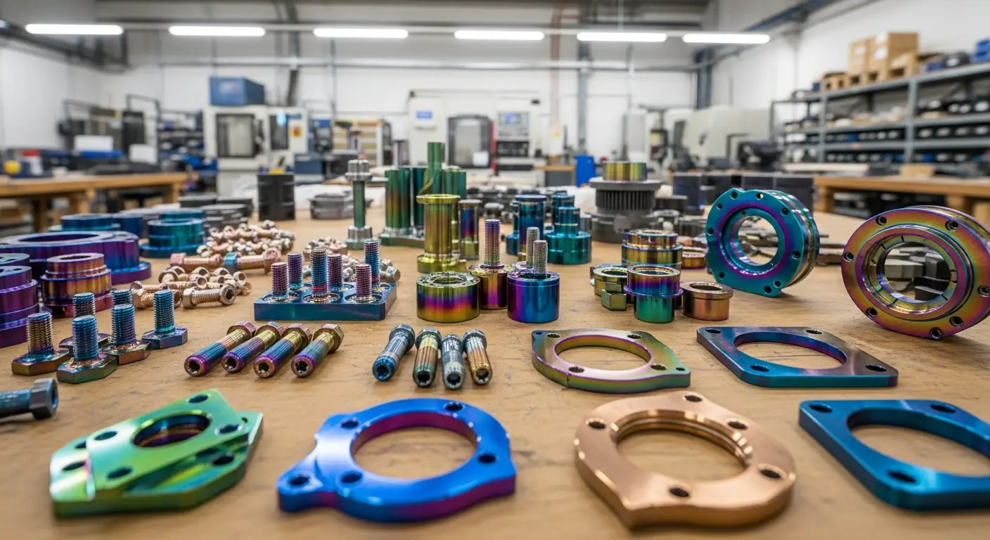 PVD metal parts display