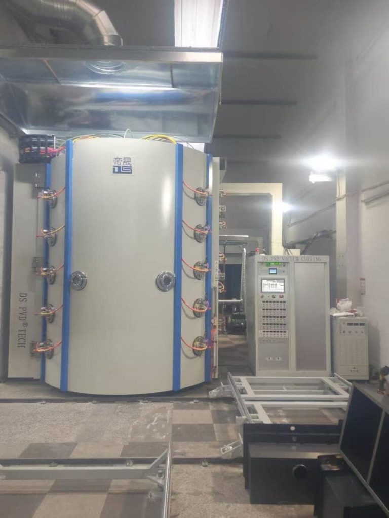 2500 × 3000 mm multi-arc PVD coating system installed at the customer's production facility in Turkey.